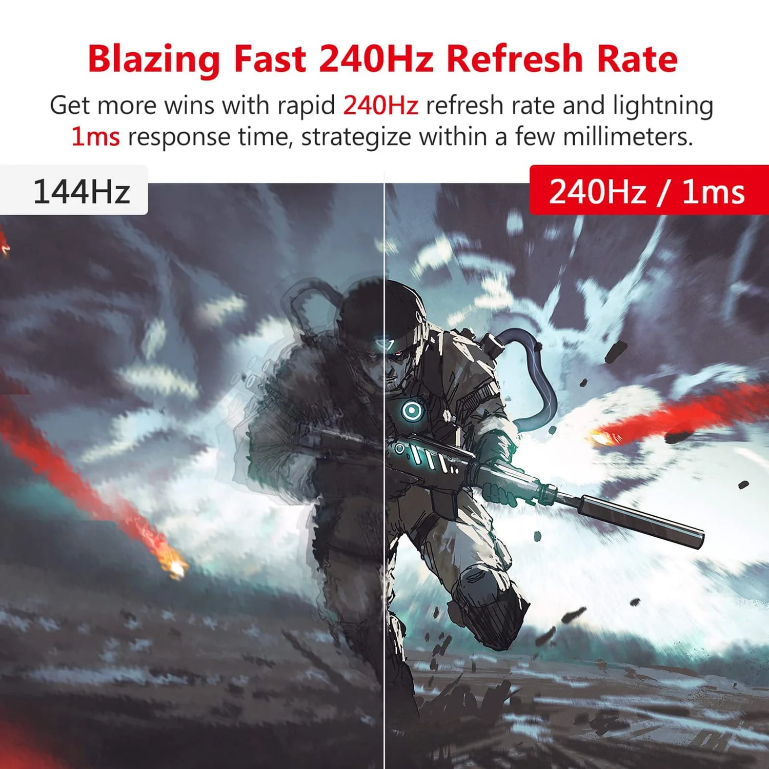 Z-Edge 24.5-In. 1080p 240-Hz Gaming Monitor - Image 3
