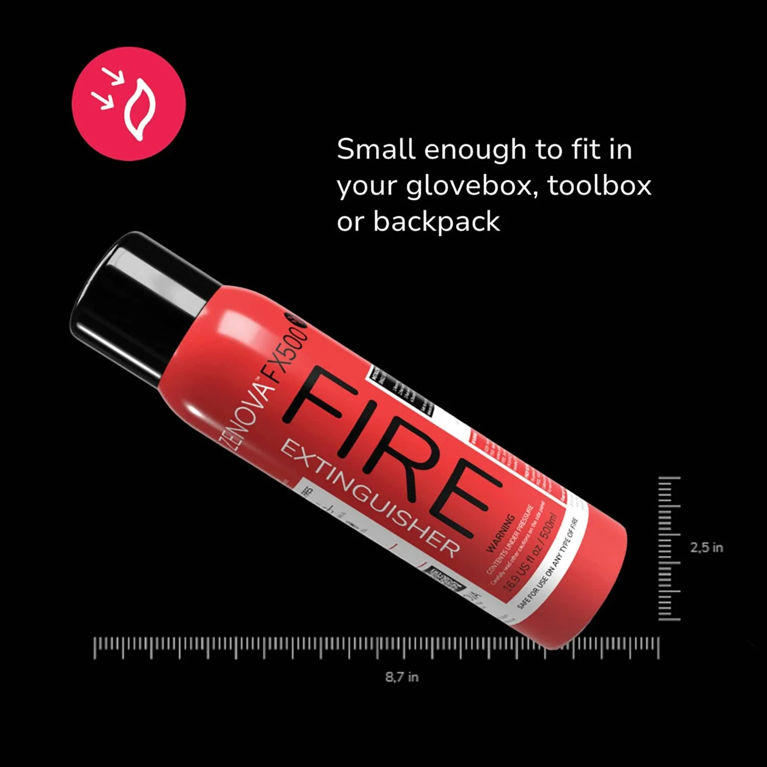 Zenova FX500 Fire Extinguishing Aerosol Spray - Image 5