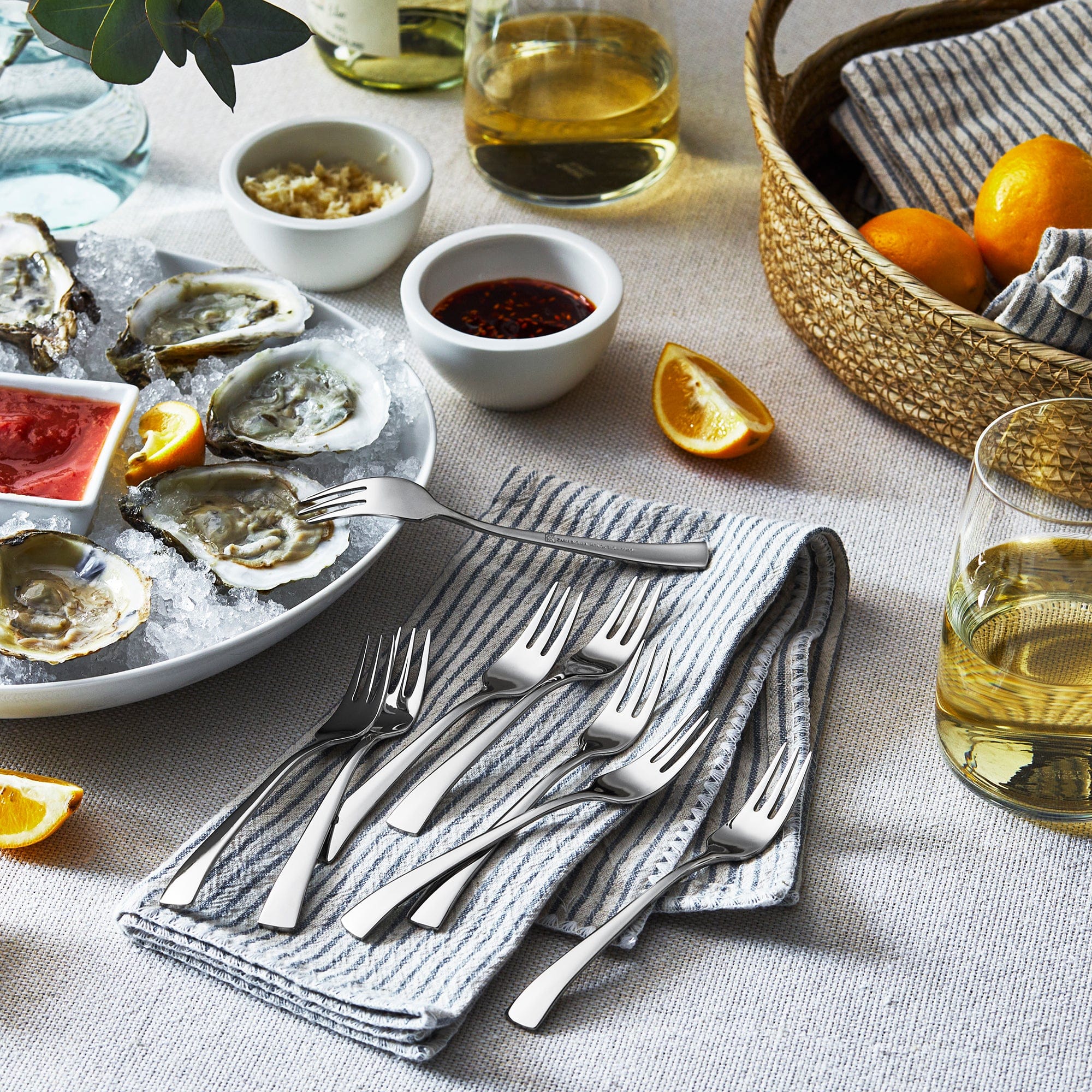 Zwilling Bellasera 8-pc 18/10 Stainless Steel Seafood Fork Set - Image 3