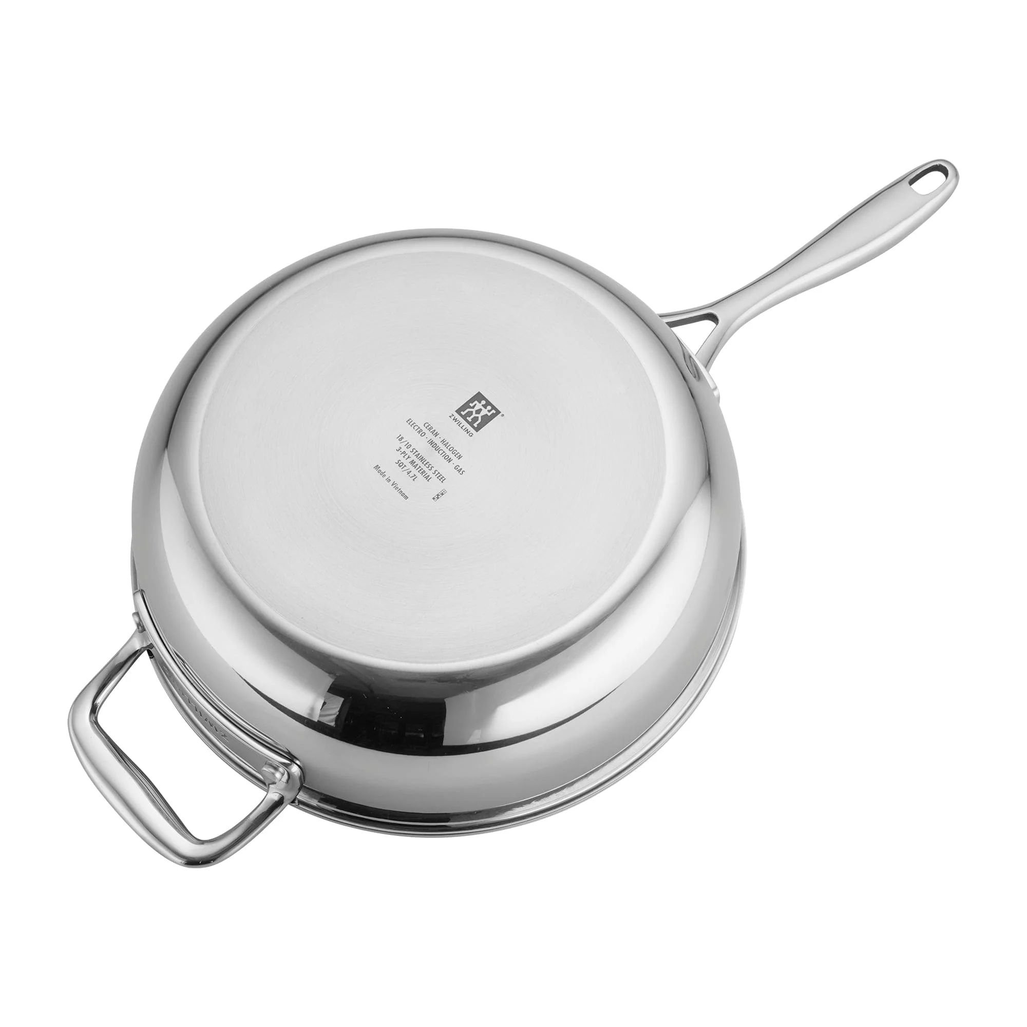 Zwilling Clad CFX 4.5-qt Stainless Steel Ceramic Nonstick Perfect Pan - Image 3