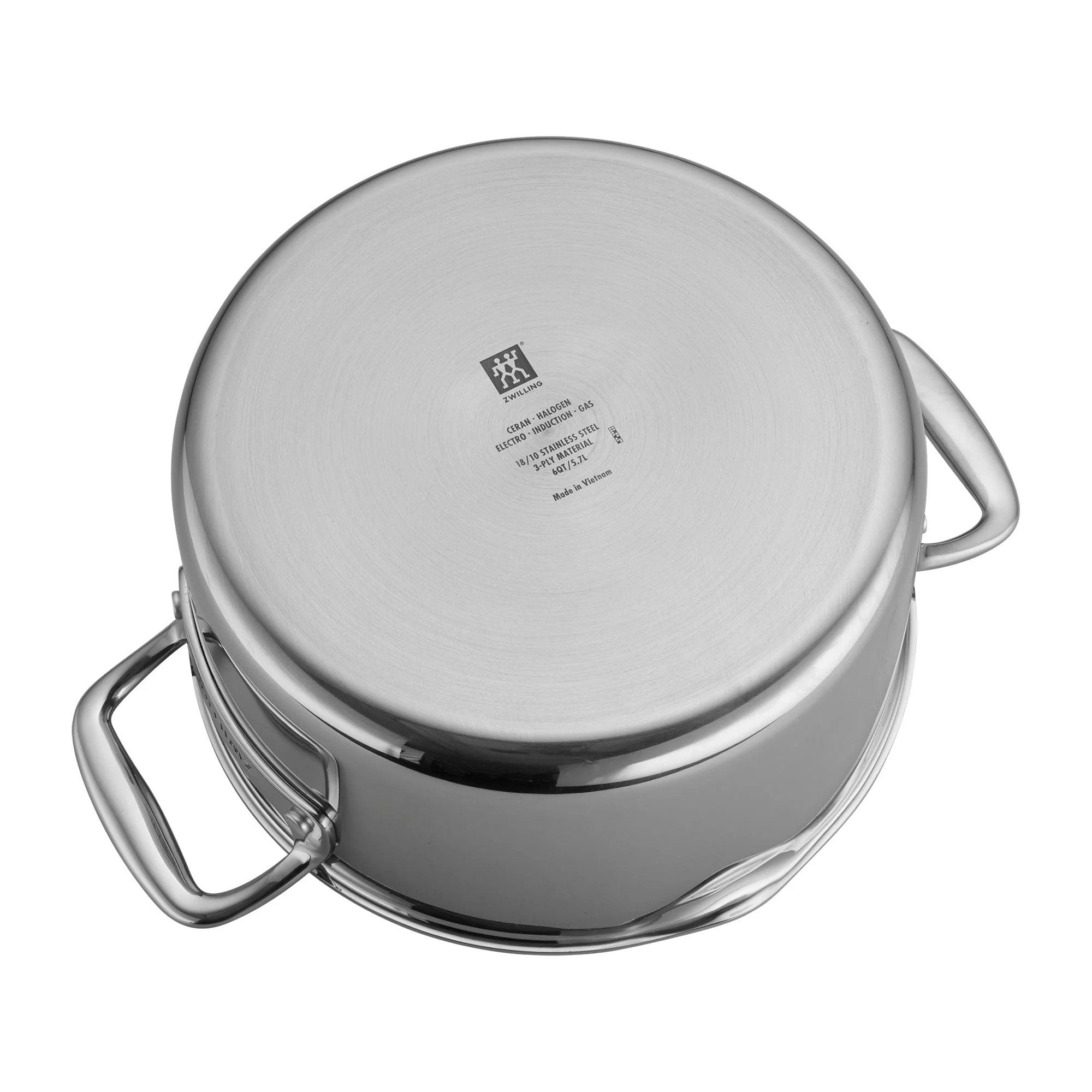 Zwilling Clad CFX 6-qt Stainless Steel Ceramic Nonstick Dutch Oven - Image 4