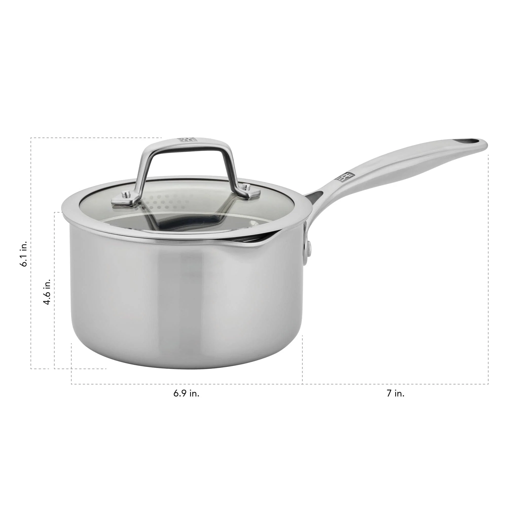 Zwilling Energy Plus 2-qt Stainless Steel Ceramic Nonstick Tall Saucepan - Image 3