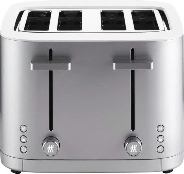 Zwilling Enfinigy 4-Slice Toaster, Extra Wide 1.5" Slots for Bagels and Toast, Silver - Image 7