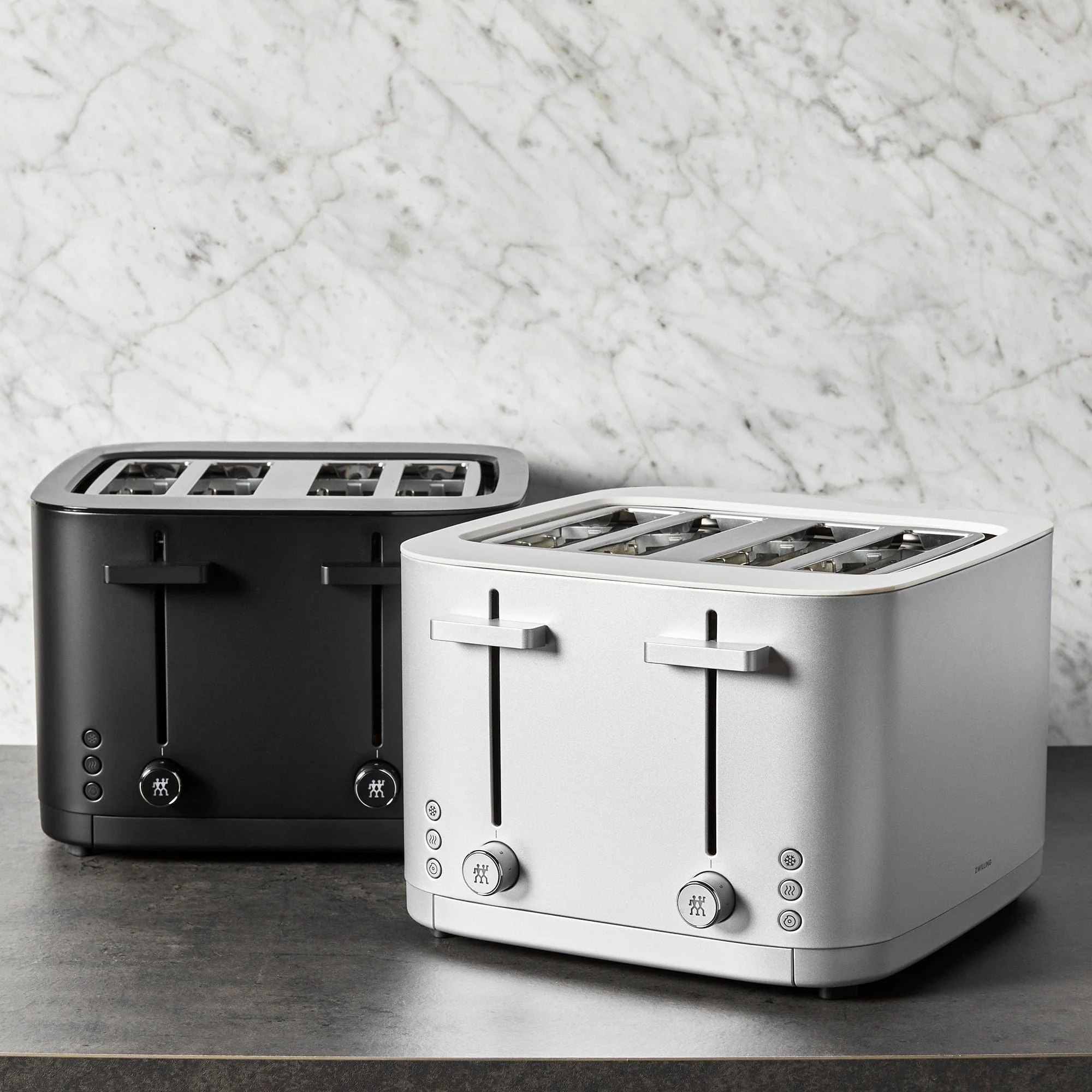 Zwilling Enfinigy 4-Slice Toaster, Extra Wide 1.5" Slots for Bagels and Toast, Silver - Image 8