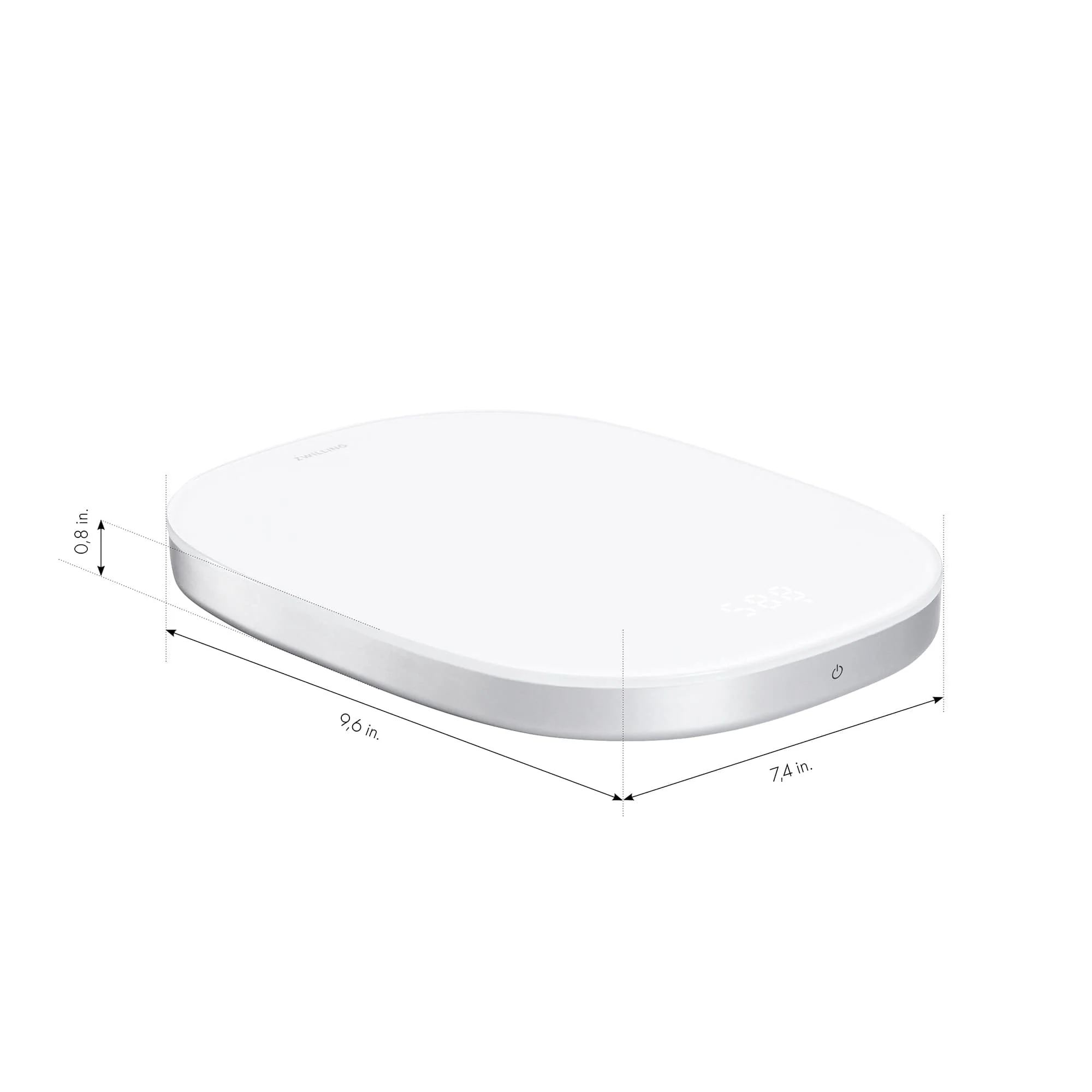 Zwilling Enfinigy Digital Kitchen Food Scale, Max weight 22lbs, Grams & Ounces, .1-gram Accuracy, White - Image 3