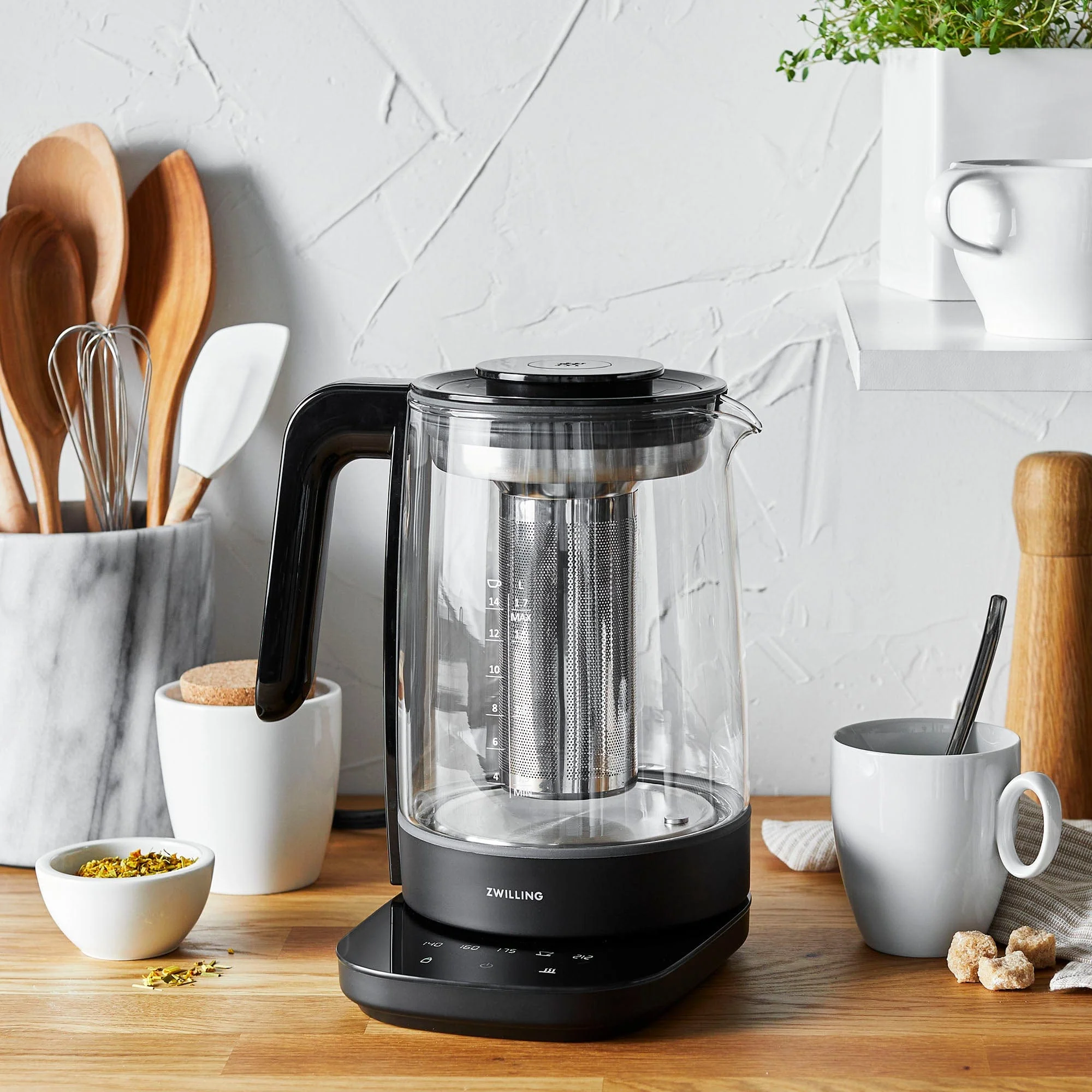 Zwilling Enfinigy Glass Kettle, Tea Kettle, Black - Image 3