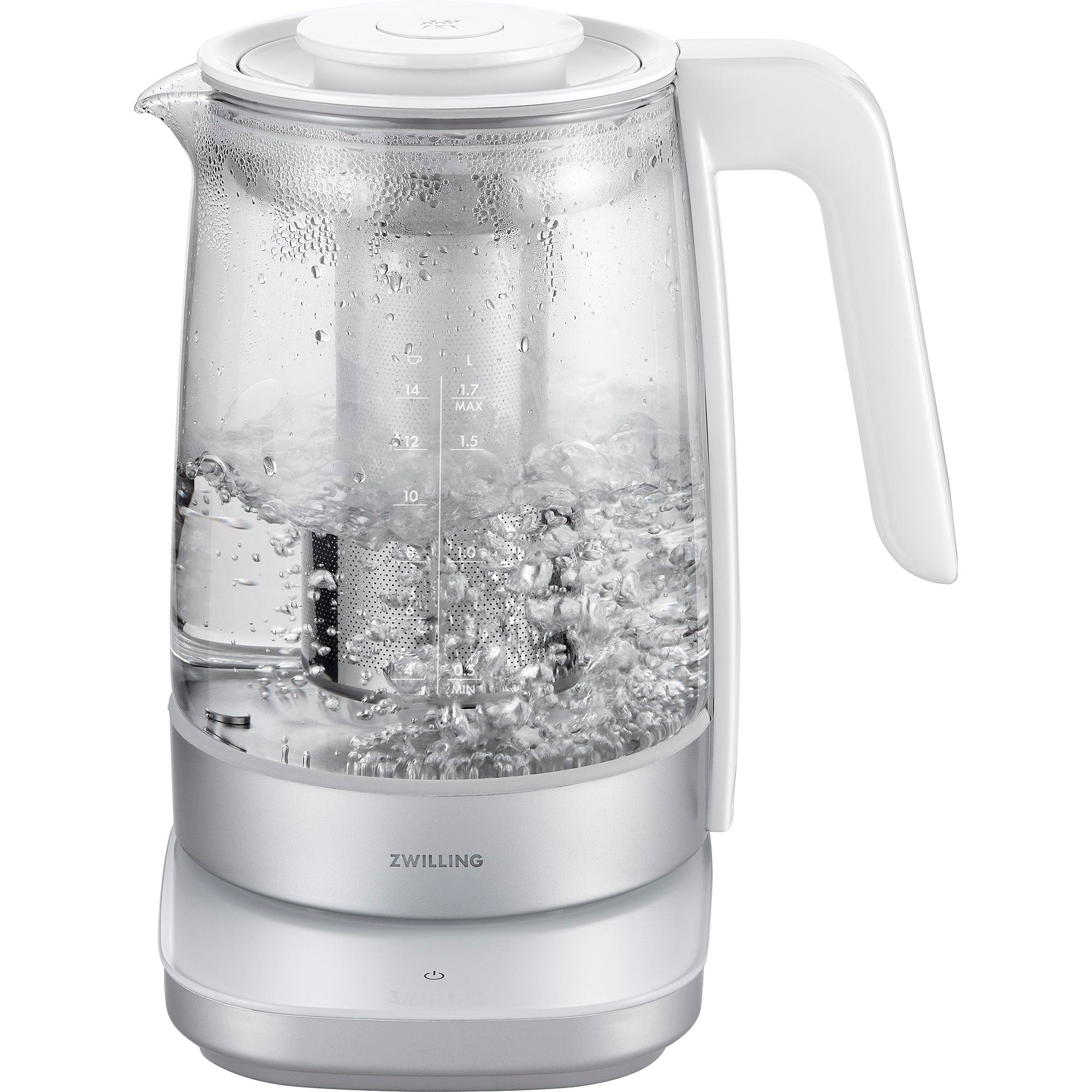 Zwilling Enfinigy Glass Kettle, Tea Kettle, Silver - Image 3