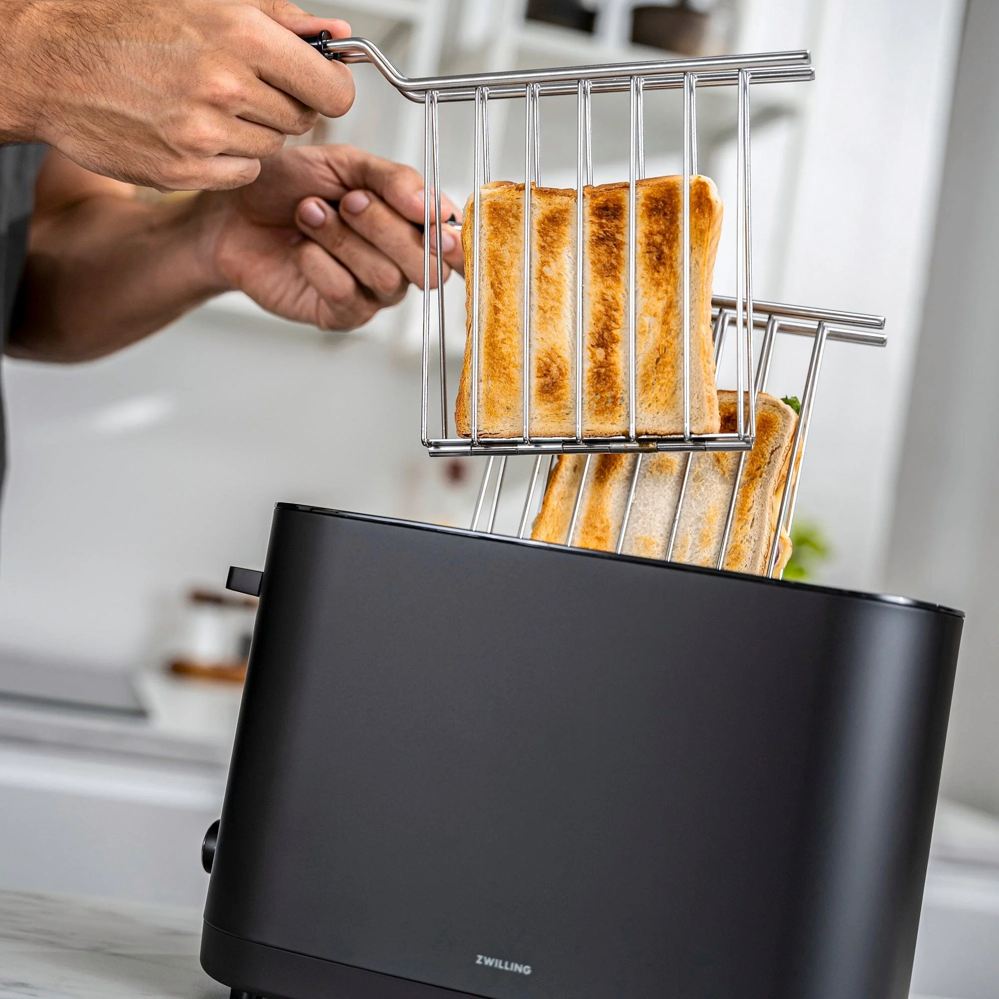 Zwilling Enfinigy Toaster Sandwich Rack - Short - Black - Image 3