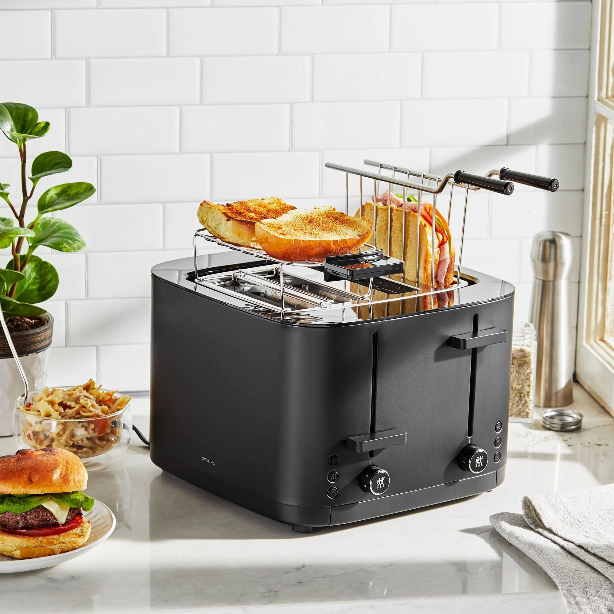 Zwilling Enfinigy Toaster Sandwich Rack - Short - Black - Image 5