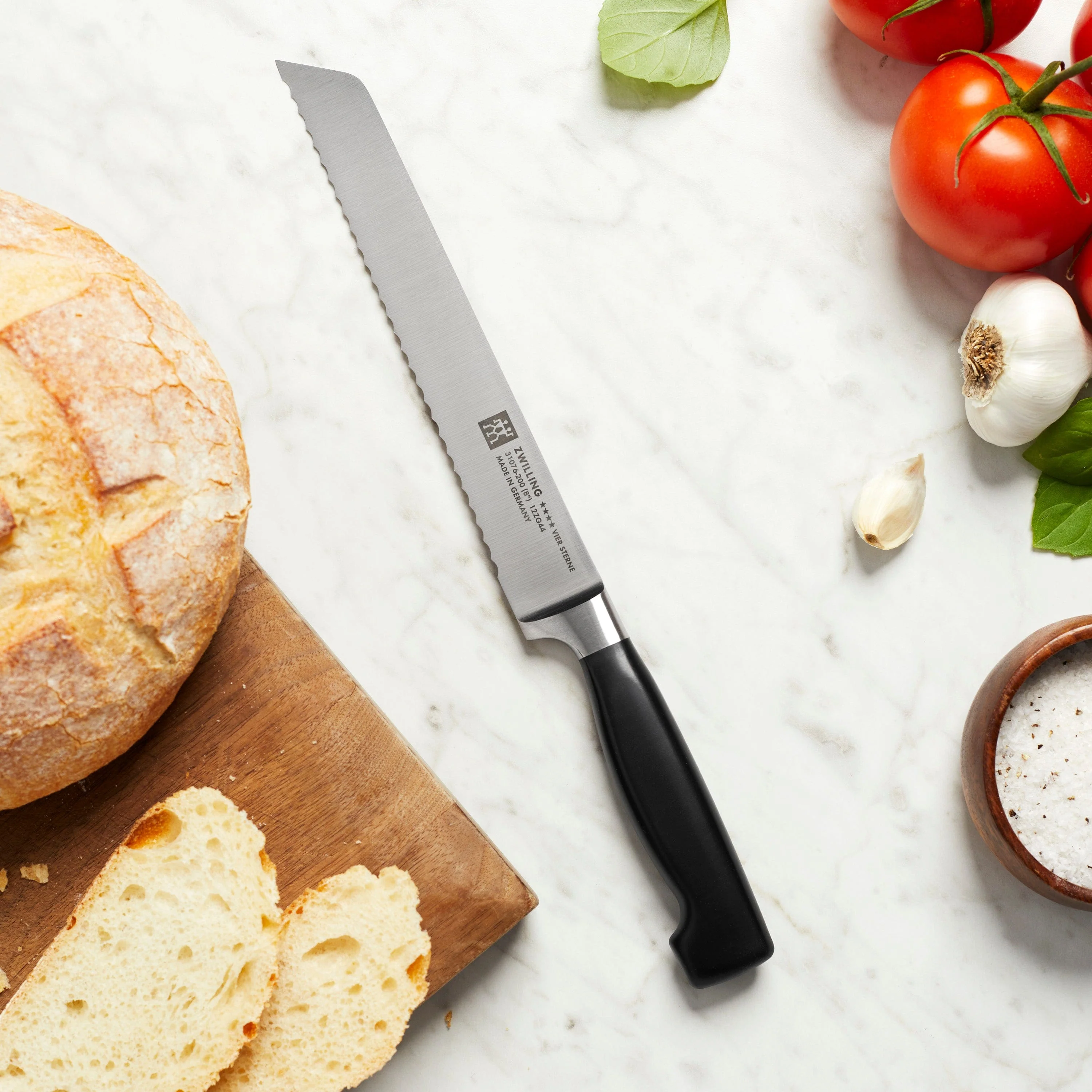 Zwilling Four Star 8-inch Bread Knife - Image 2