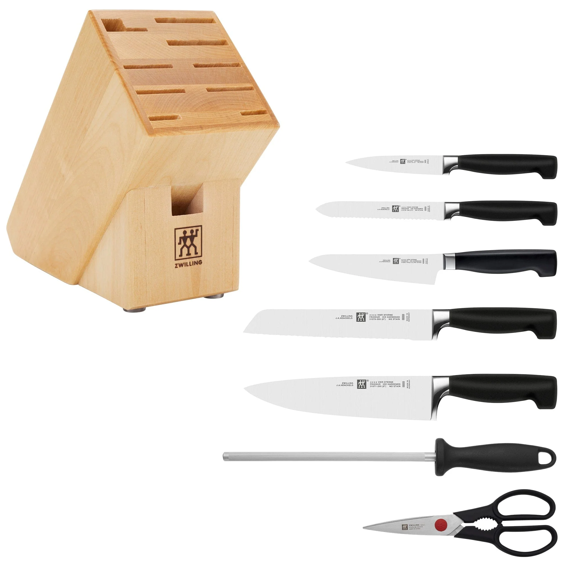 Zwilling Four Star Anniversary 8-pc Knife Block Set - Image 4