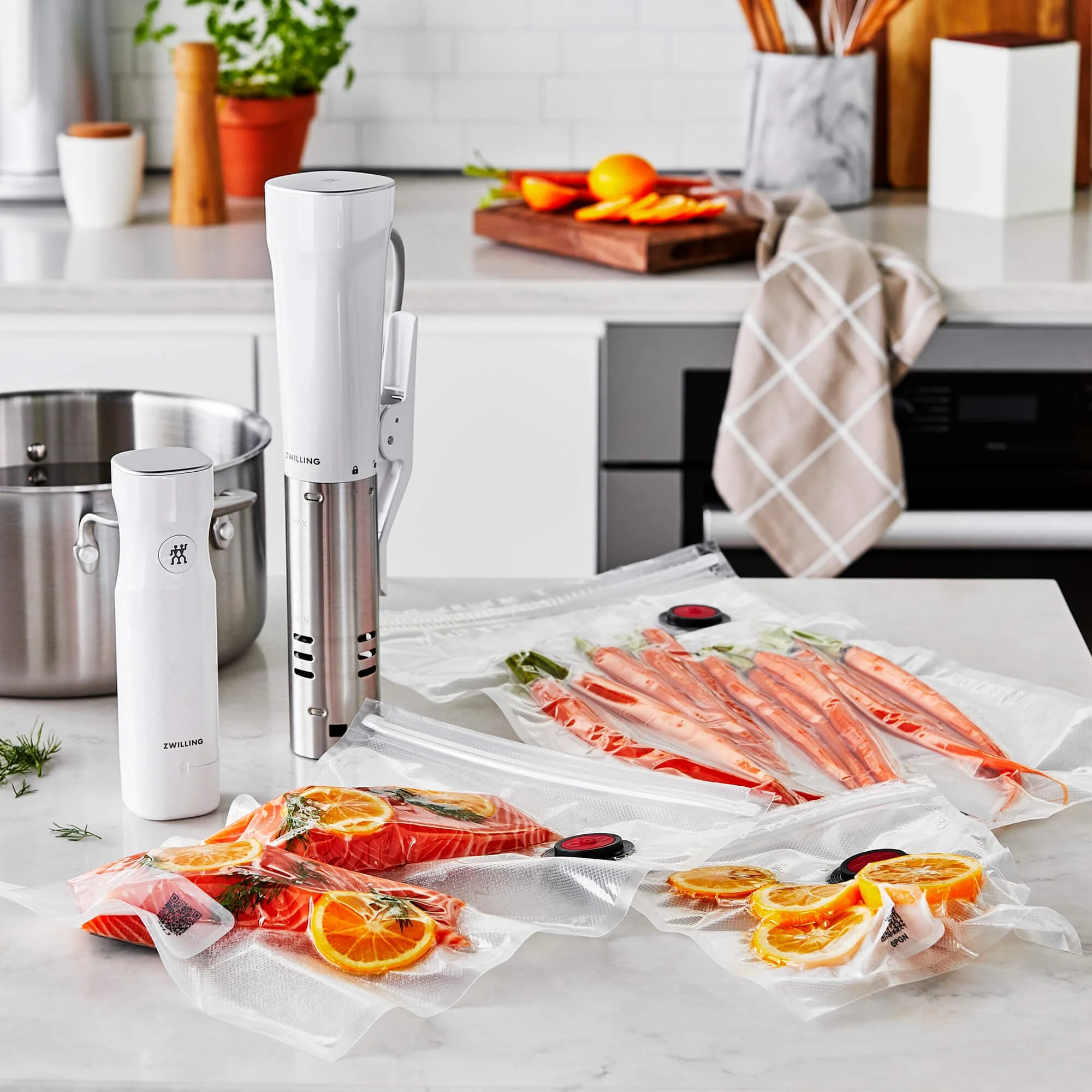 Zwilling Fresh & Save 10-pc Assorted Sizes Vacuum Sealer Bags, Sous Vide Bags, Meal Prep - Image 4