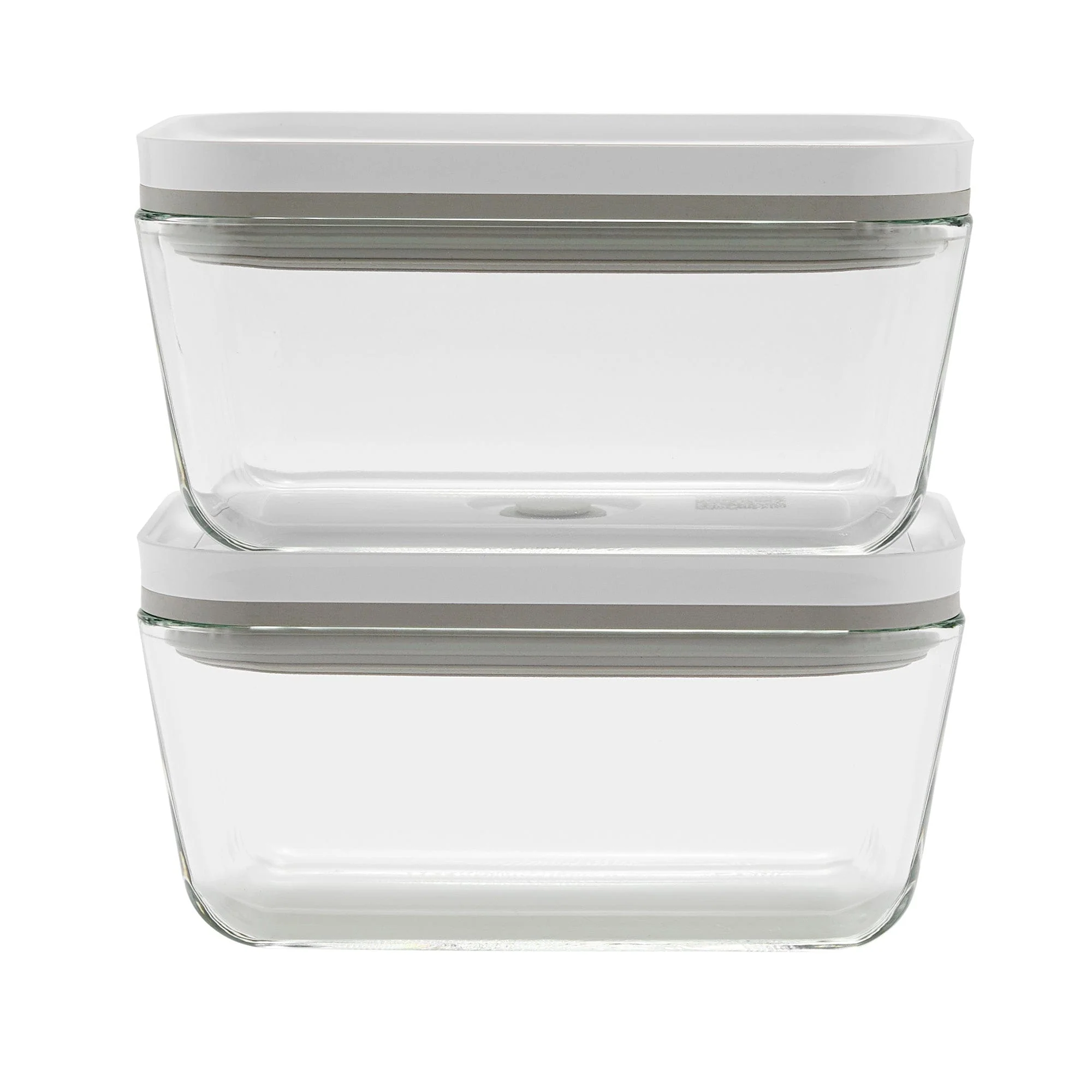 Zwilling Fresh & Save 2-Piece Medium Glass Vacuum Sealer Food Storage Container with Airtight Lids - Image 2