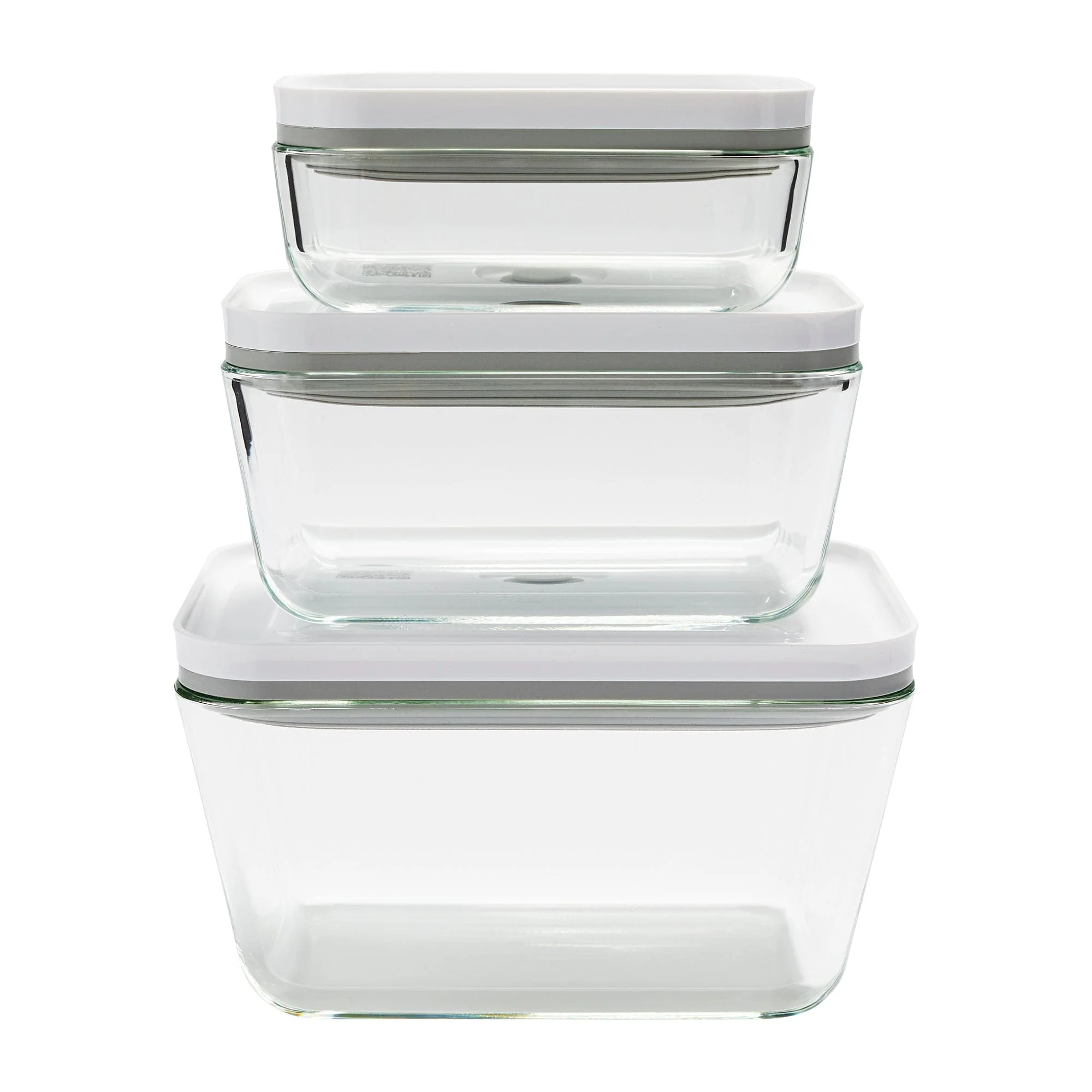 Zwilling Fresh & Save 3-pc Glass Food Storage Container, Meal Prep Container- Assorted Sizes - Image 2
