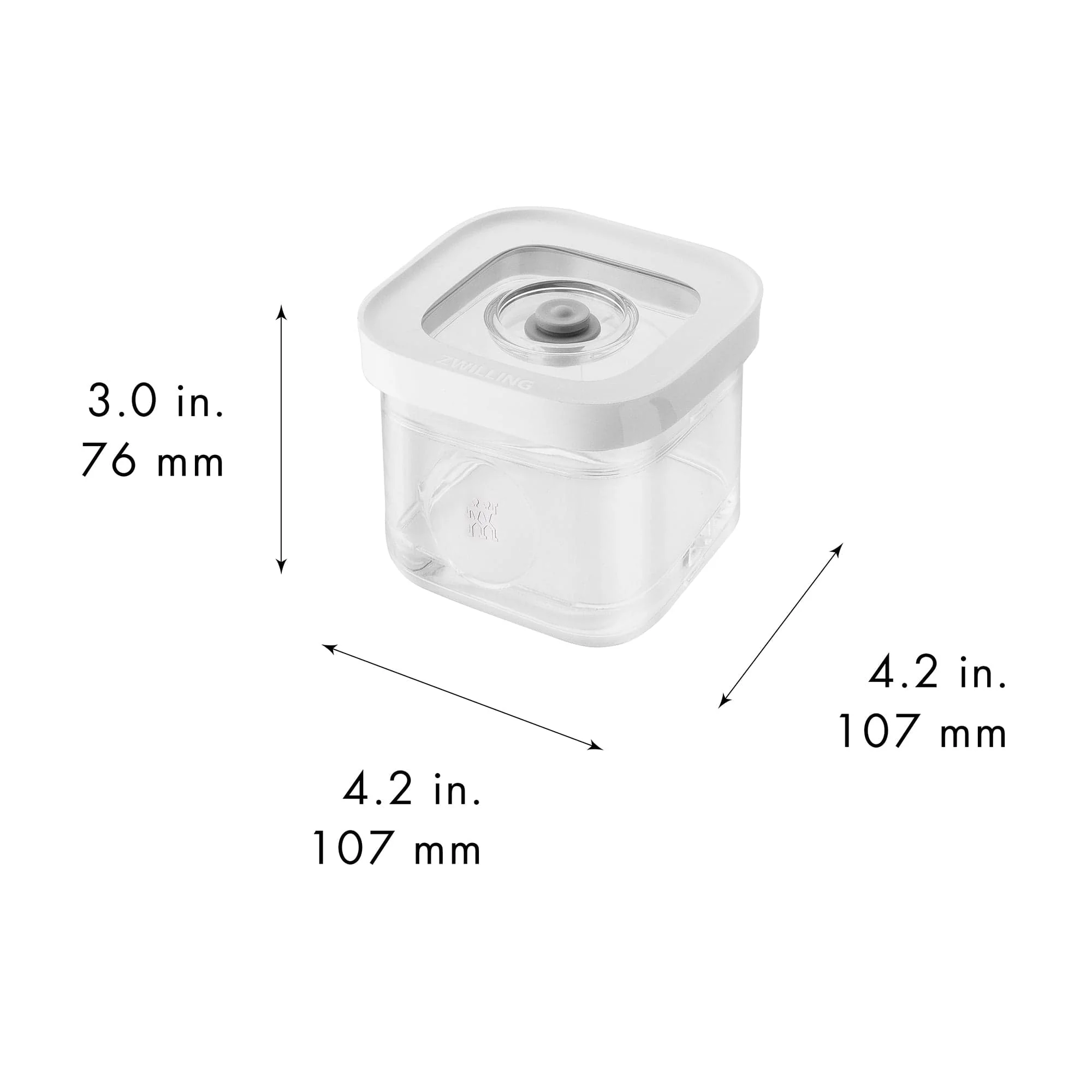 Zwilling Fresh & Save Cube Box, Plastic, Airtight Dry Food Storage Container, Small Cube, S Container, .34-qt - Image 3