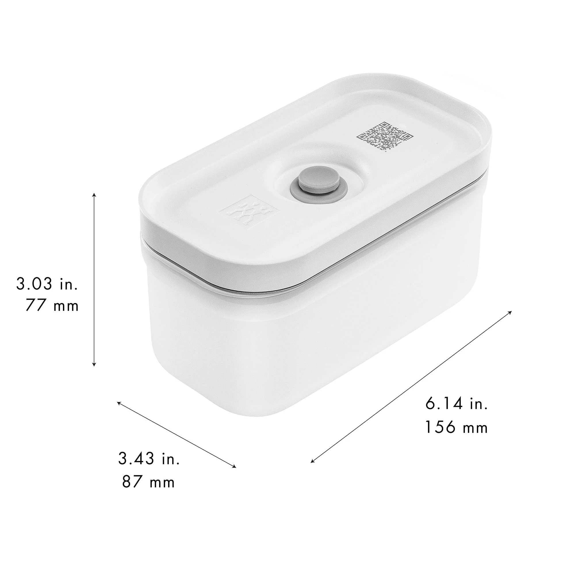 Zwilling Fresh & Save Plastic Lunch Box, Airtight Food Storage Container, Meal Prep Container, BPA-Free, Grey, Semitransparent - Small - Image 5
