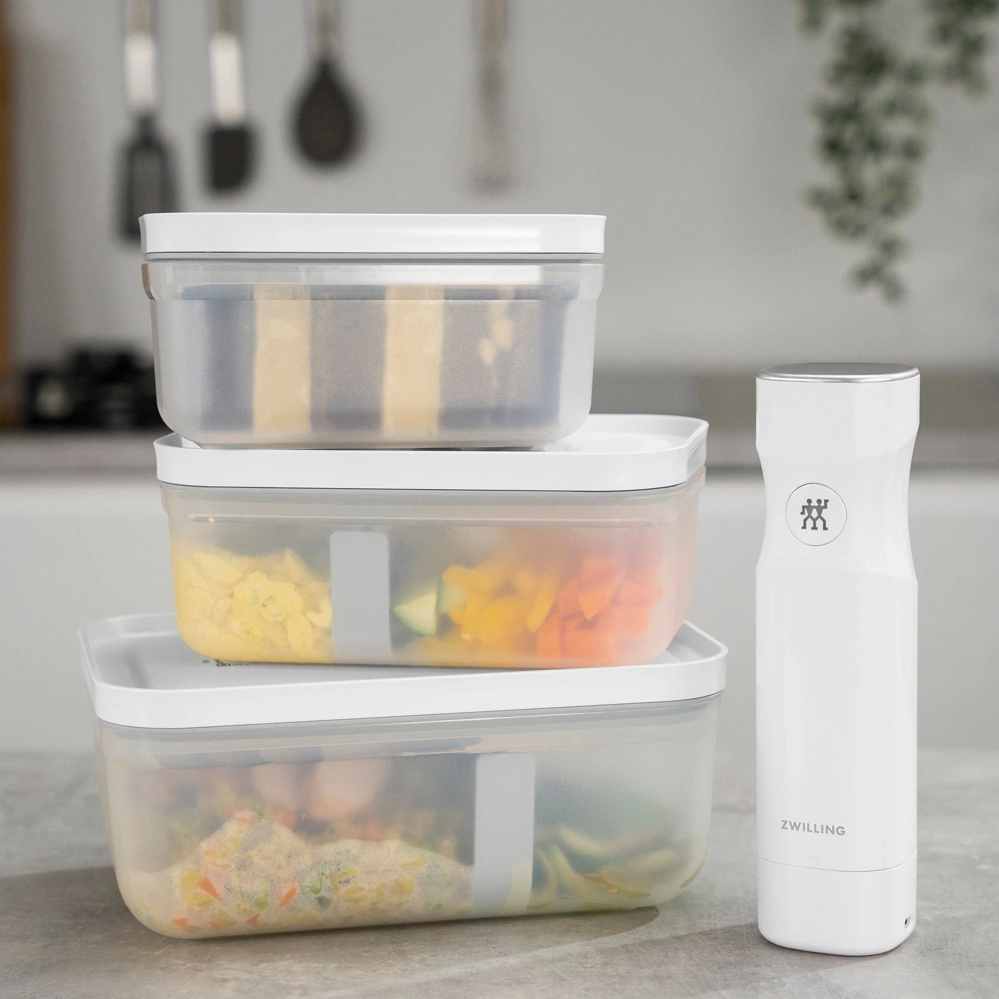 Zwilling Fresh & Save Plastic Lunch Box, Airtight Food Storage Container, Meal Prep Container, BPA-Free, Grey, Semitransparent - Small - Image 6