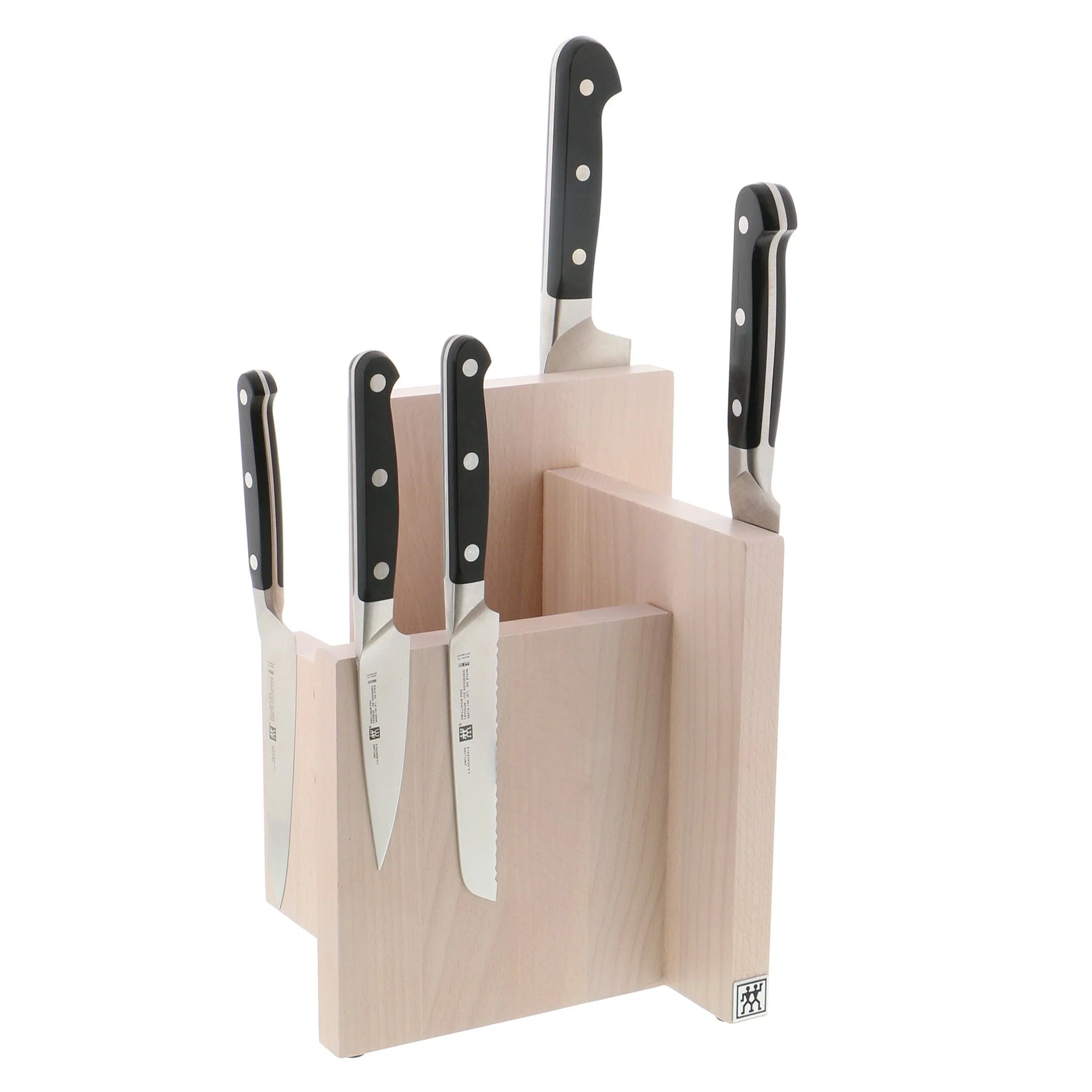 Zwilling Italian Square Magnetic Knife Block - White-Colored Beechwood - Image 2