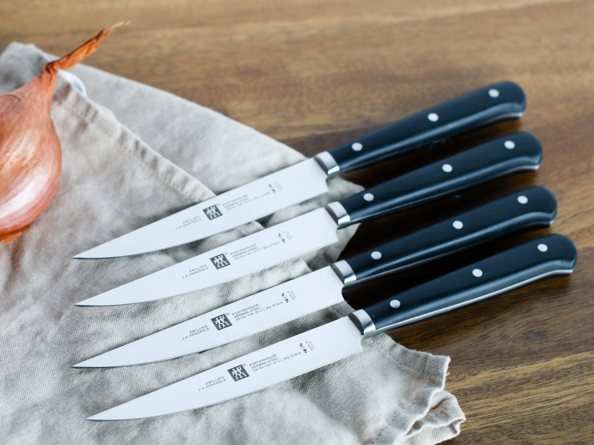 Zwilling Porterhouse 4-pc Steak Knife Set in Beechwood Box - Image 7