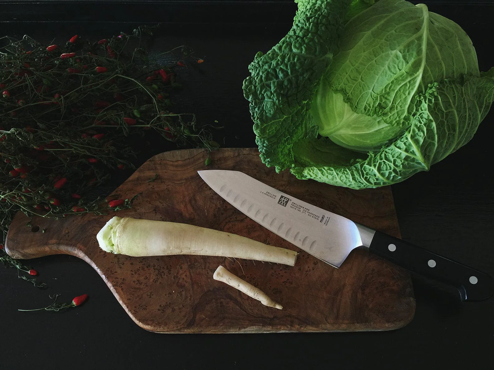 Zwilling Pro 7-inch Hollow Edge Rocking Santoku Knife - Image 2