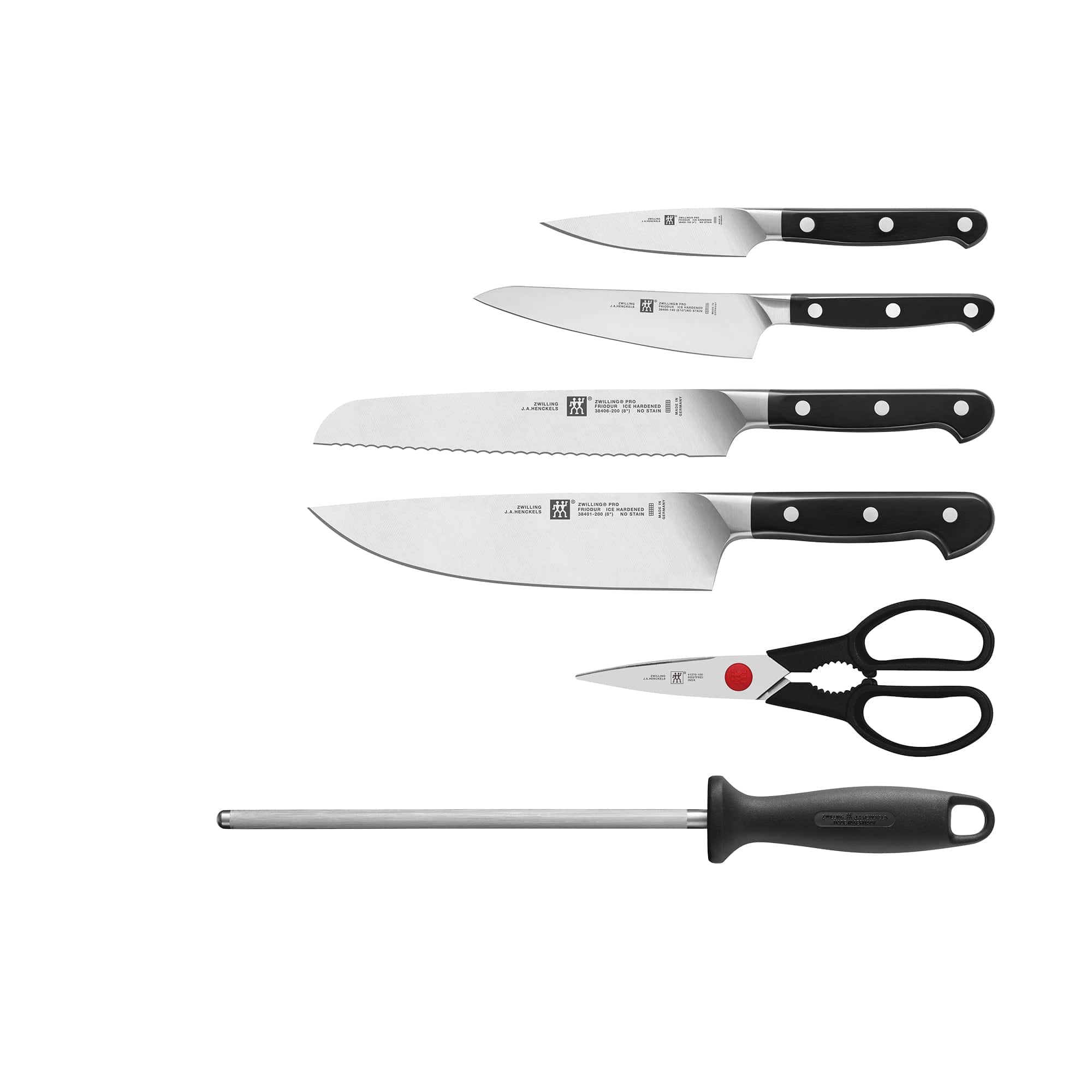 Zwilling Pro 7-pc Knife Block Set - Rustic White - Image 2