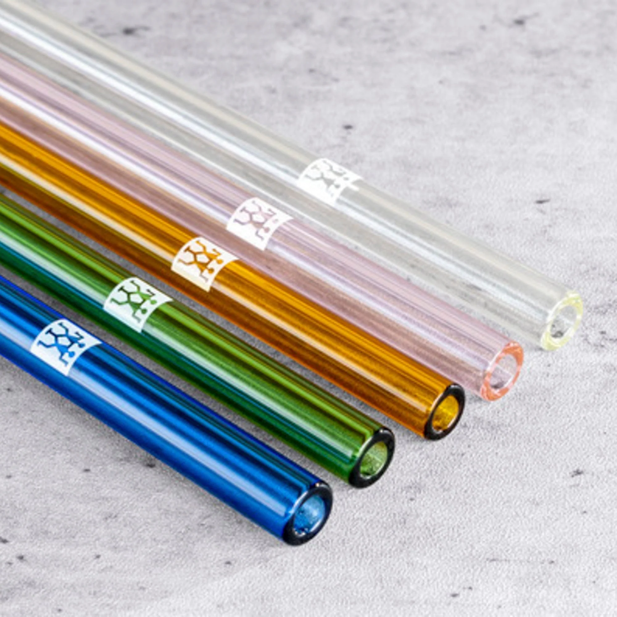Zwilling Sorrento 5-pc Straight Glass Straw Set - Multi Color - Image 3