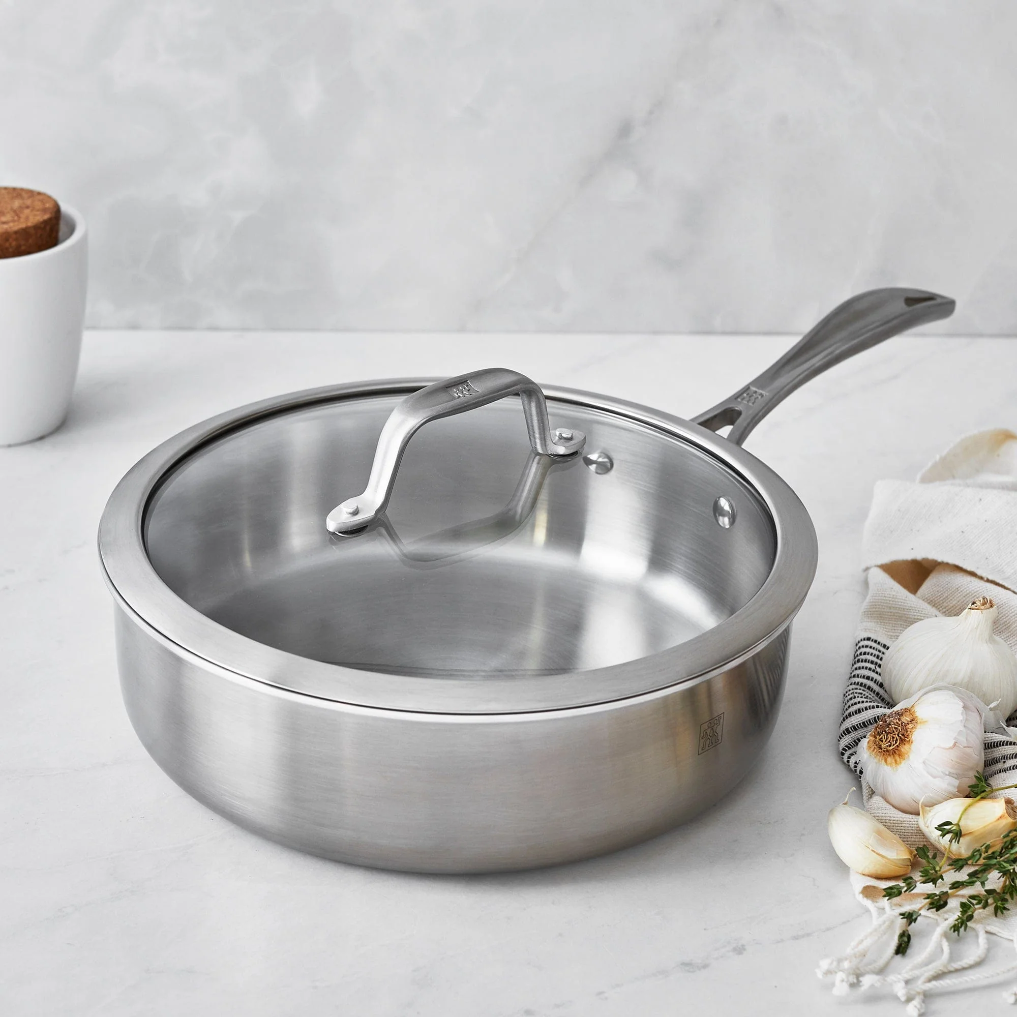 Zwilling Spirit 3-ply 3-qt Stainless Steel Saute Pan - Image 5