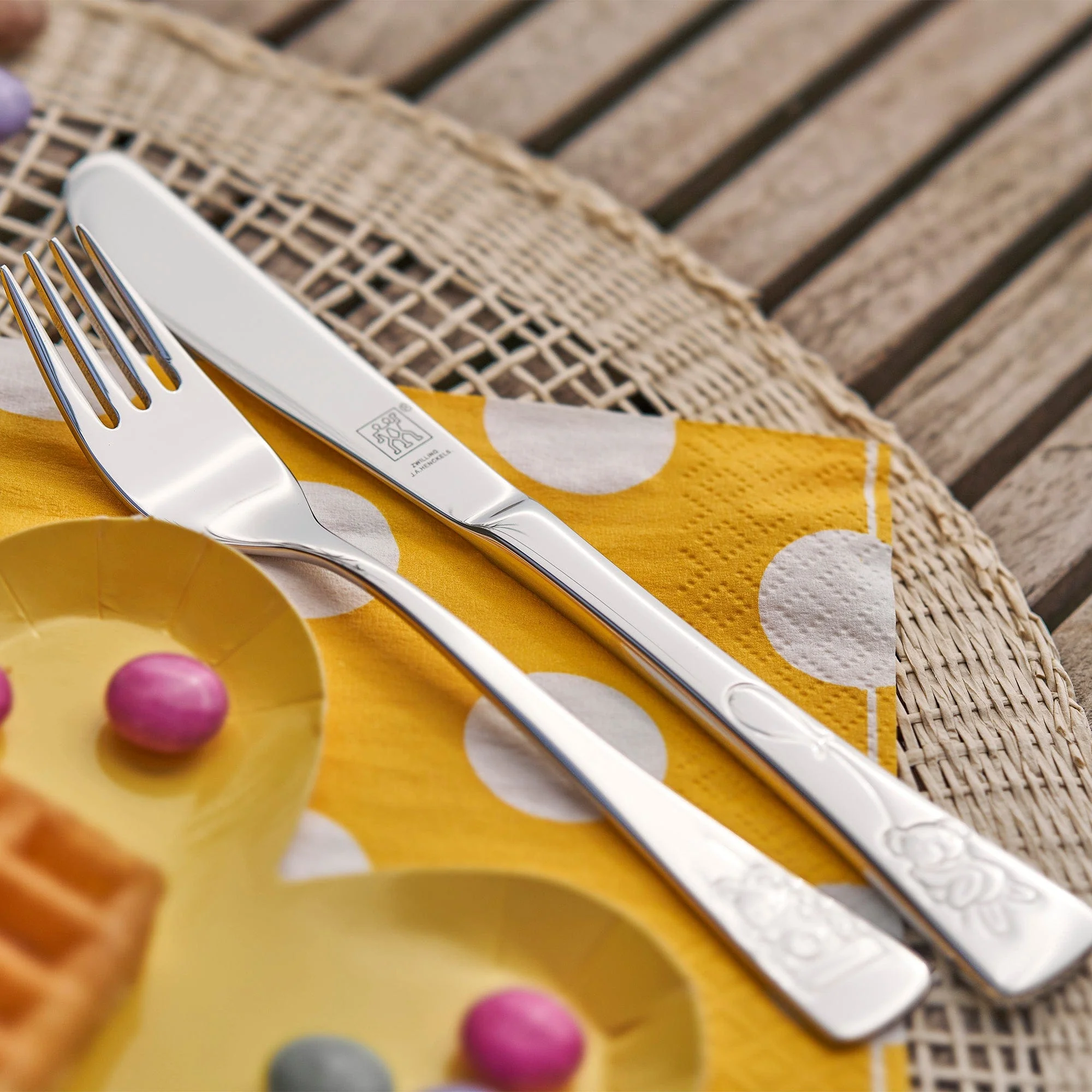 Zwilling Twin Kids Teddy 4-pc 18/10 Stainless Steel Flatware Set - Image 5